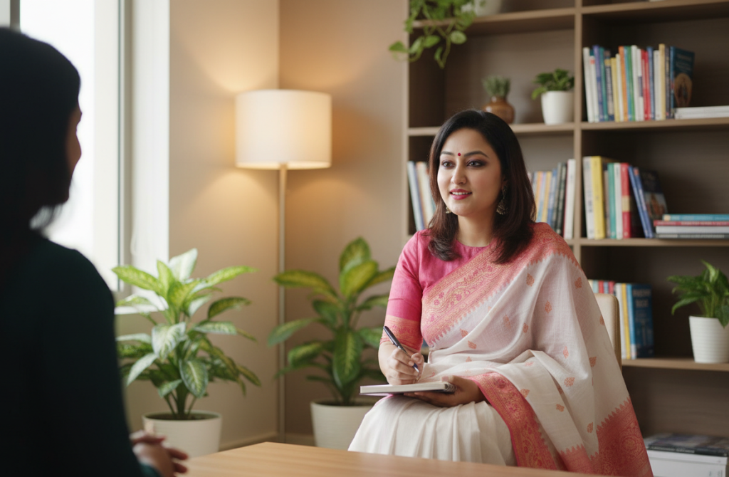 sapna-G taking interview